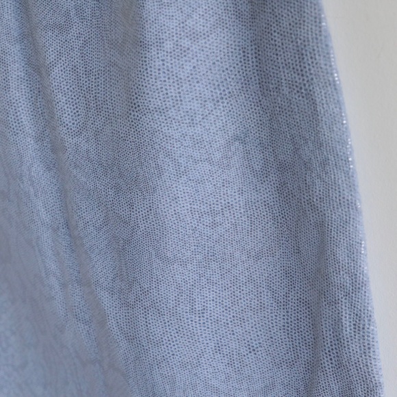 Danier Baby Blue Snake Skin Coated Skirt - Picture 5 of 7